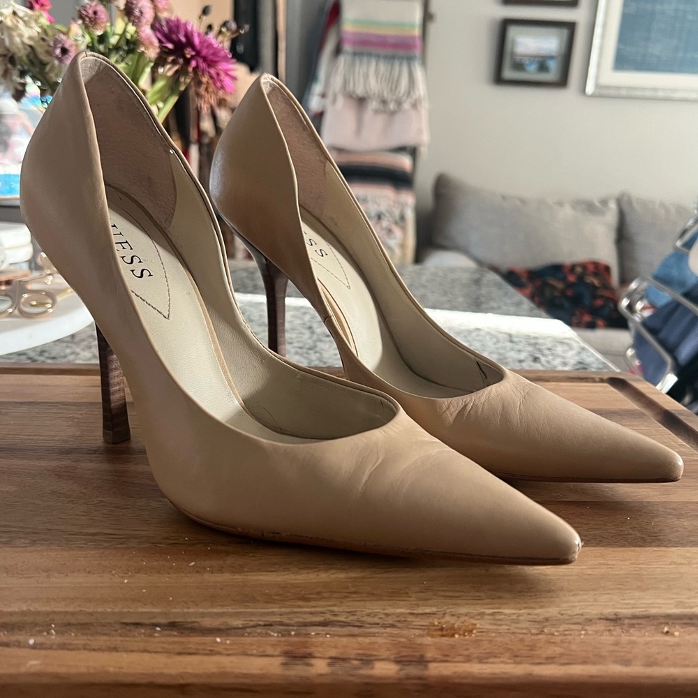 Guess Women's Nude Stiletto Pumps